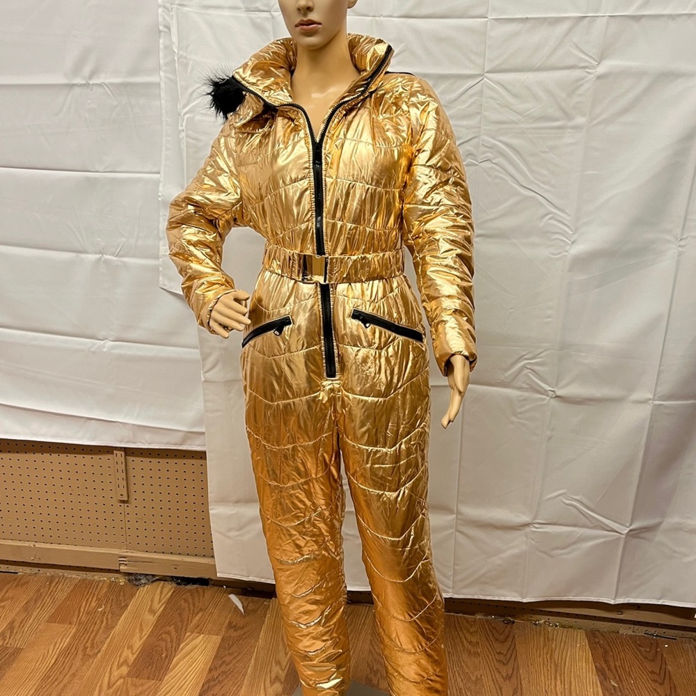 Women’s Gold Snowsuit - Picture 2 of 8